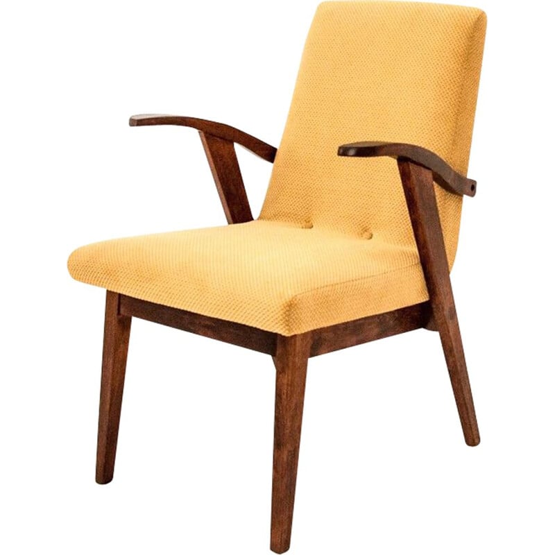 fauteuil vintage jaune, - 1960