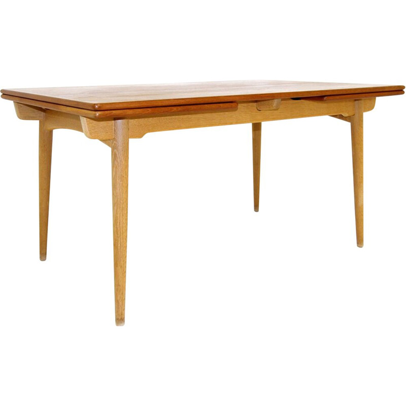 Vintage eiken salontafel van Hans J Wegner, Denemarken 1960