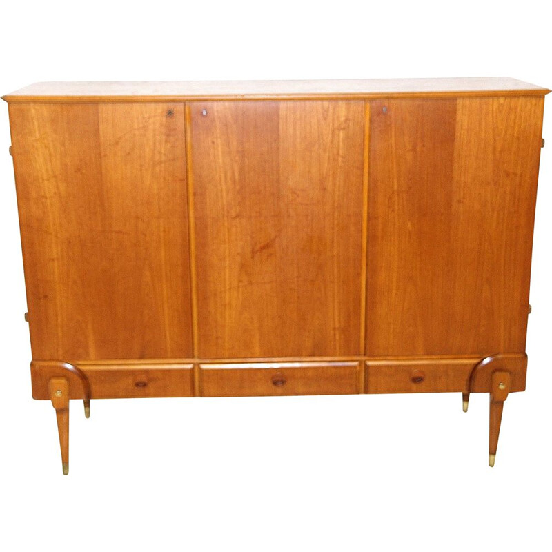 Vintage teak and beech sideboard, Sweden 1960