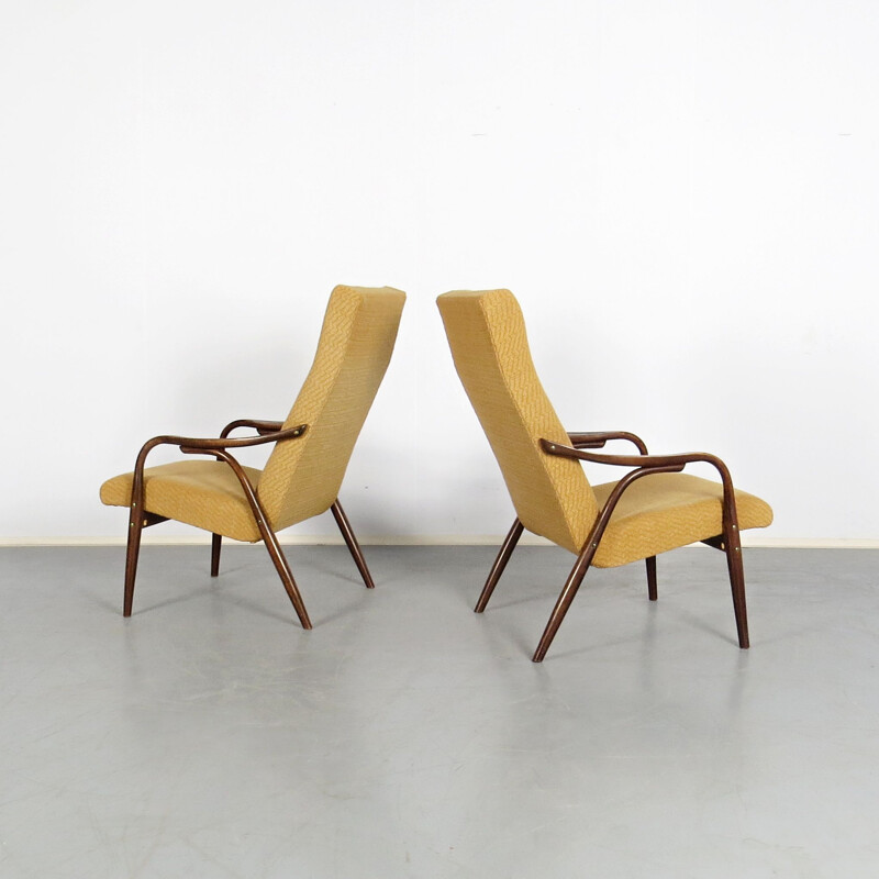 Ein Paar Vintage-Sessel, Tschechoslowakei