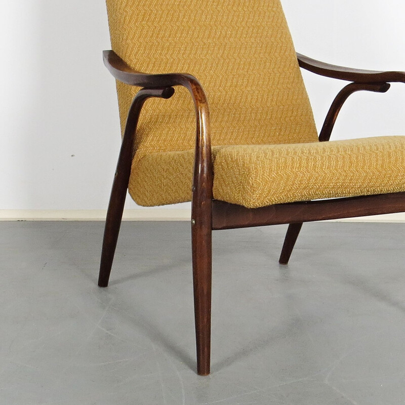 Pair of vintage armchairs, Czechoslovakia