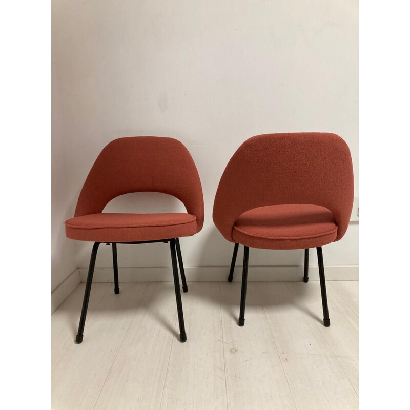Paire de chaises de conférence vintage modèle N 72 par Eero Saarinen