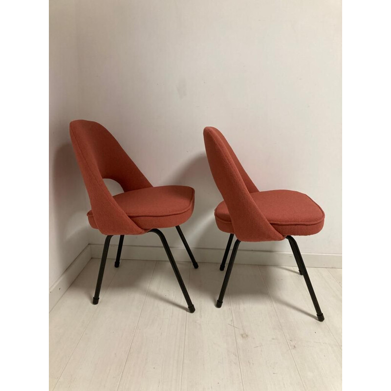 Par de sillas de conferencia vintage modelo N 72 de Eero Saarinen