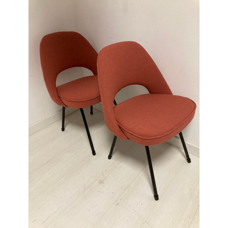 Par de sillas de conferencia vintage modelo N 72 de Eero Saarinen