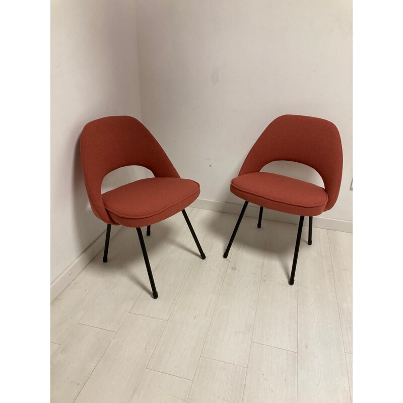 Pair of vintage conference chairs model N 72 by Eero Saarinen