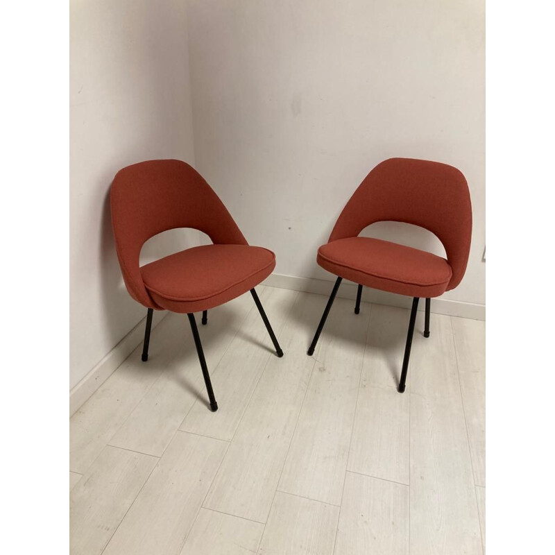 Paire de chaises de conférence vintage modèle N 72 par Eero Saarinen