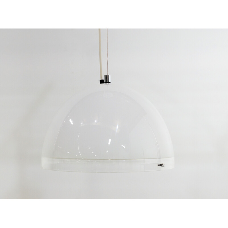 White Italian pendant lamp, Harvey GUZZINI - 1980