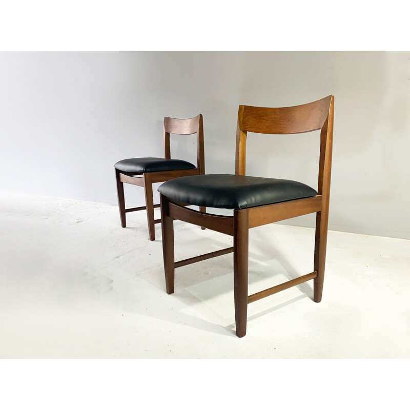 Ensemble de 6 chaises vintage danoises, 1960