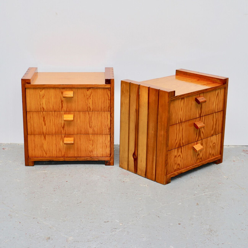 Pair of vintage night stands by Jordi Casablancas, Spain 1960