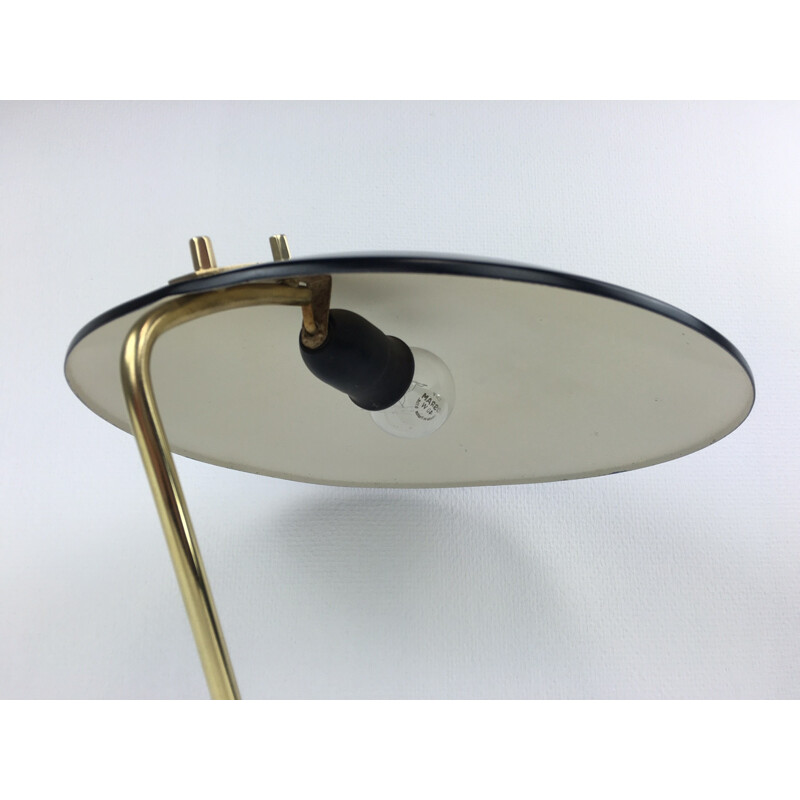 Stilnovo table lamp in marble and brushed brass, Bruno GATTA - 1960s