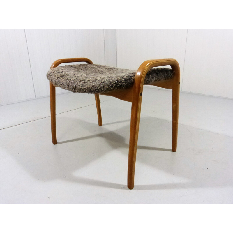 Vintage Lamino footrest por Yngve Ekström para Svedese Möbler, Suécia 1960