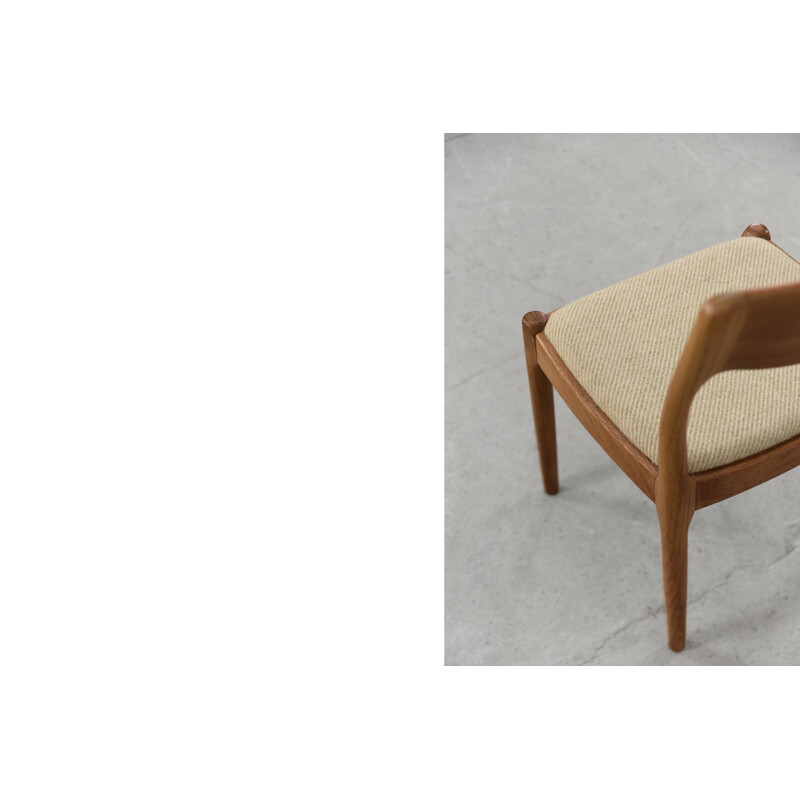 Silla danesa vintage de teca de Juul Kristensen para Jk Denmark, 1960