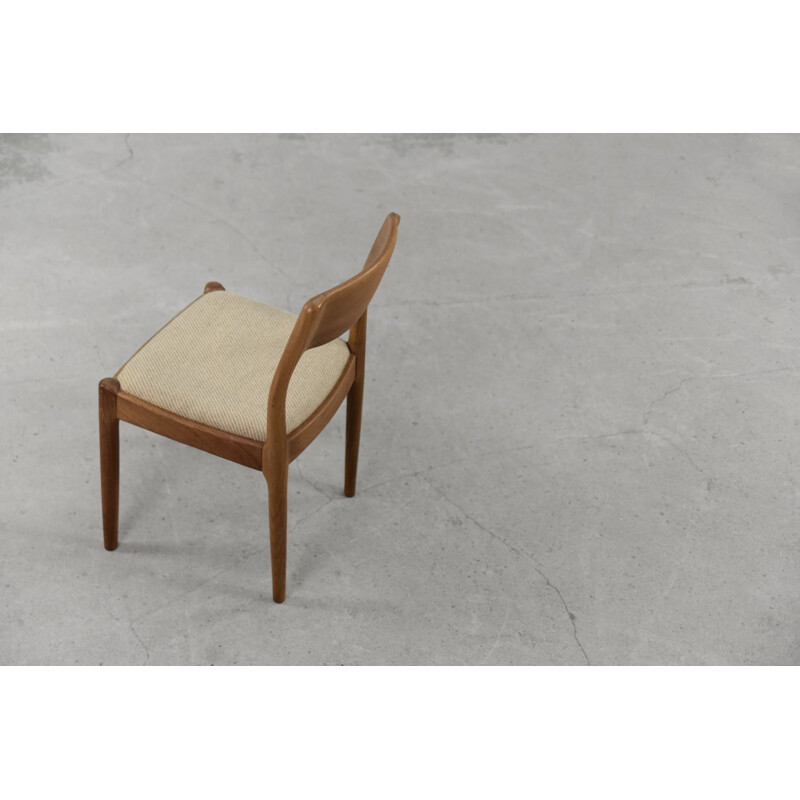Cadeira de teca dinamarquesa Vintage por Juul Kristensen para Jk Dinamarca, 1960