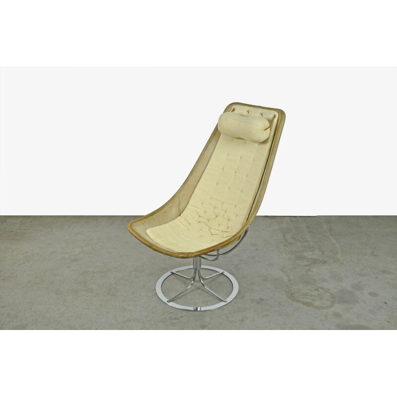 Vintage iconic swivel armchair "Jetson" by Bruno Mathsson for Dux, Sweden 1970s