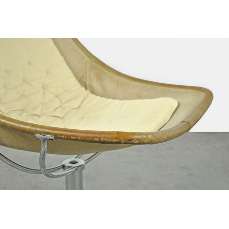 Vintage iconic swivel armchair "Jetson" by Bruno Mathsson for Dux, Sweden 1970s