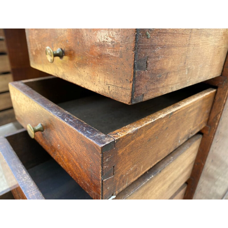 Vintage wooden craft cabinet, 1900