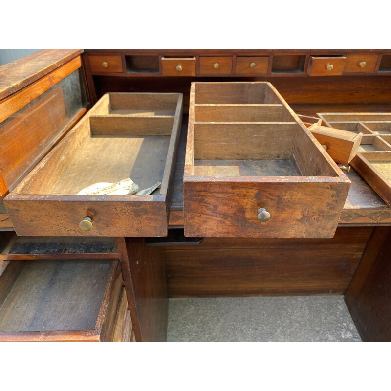 Vintage wooden craft cabinet, 1900