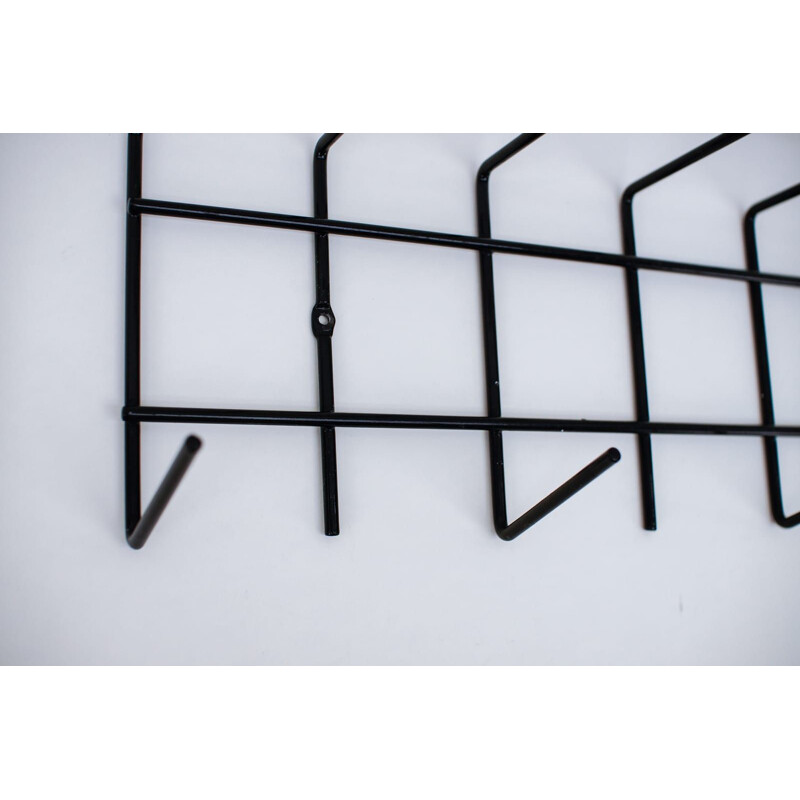Vintage String wall coat and hat rack, 1960s
