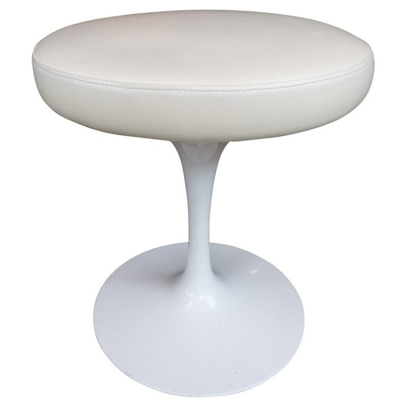 White KNOLL stool, Eero SAARINEN - 1960s
