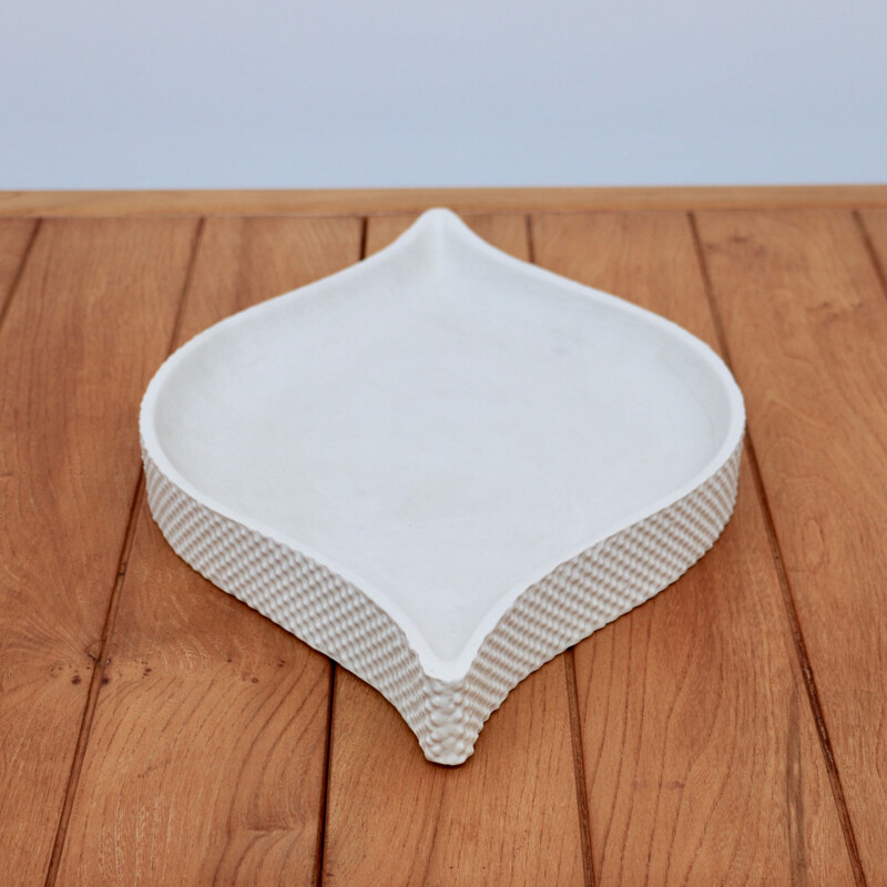 Vintage ceramic dish by Ambrogio Pozzi for Franco Pozzi, Italy 1970