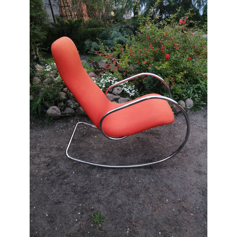 Vintage rocking chair S 826 by U. Böhme for Thonet, 1971