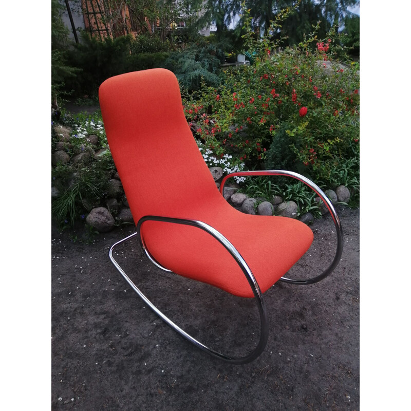 Vintage rocking chair S 826 by U. Böhme for Thonet, 1971