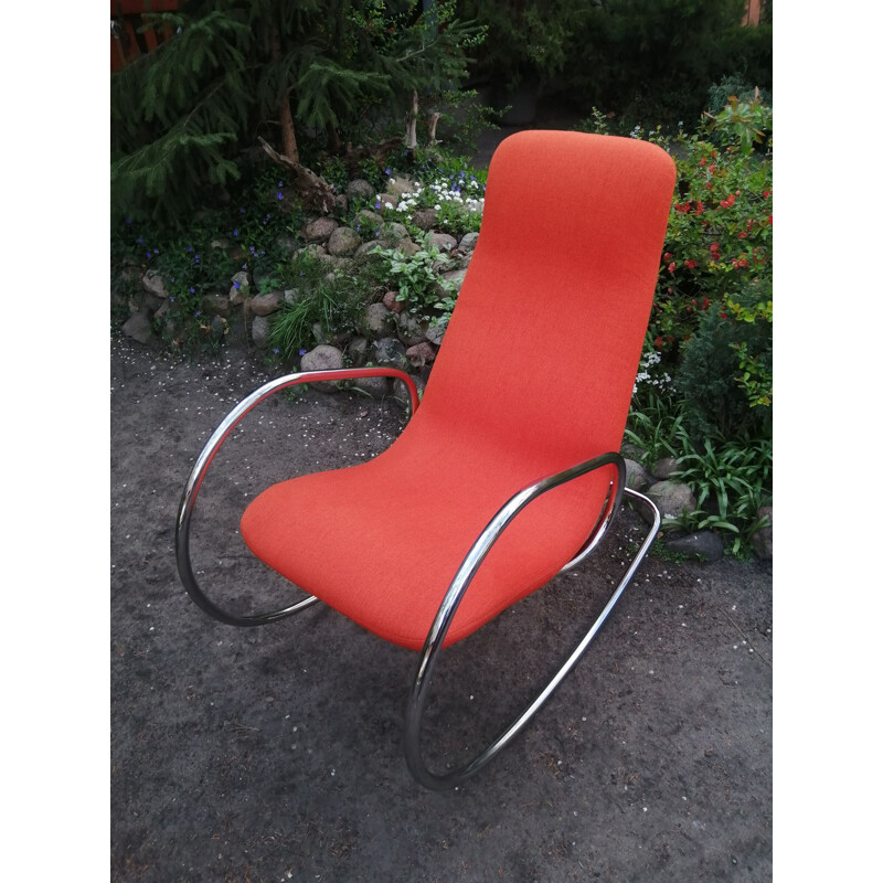 Vintage rocking chair S 826 by U. Böhme for Thonet, 1971