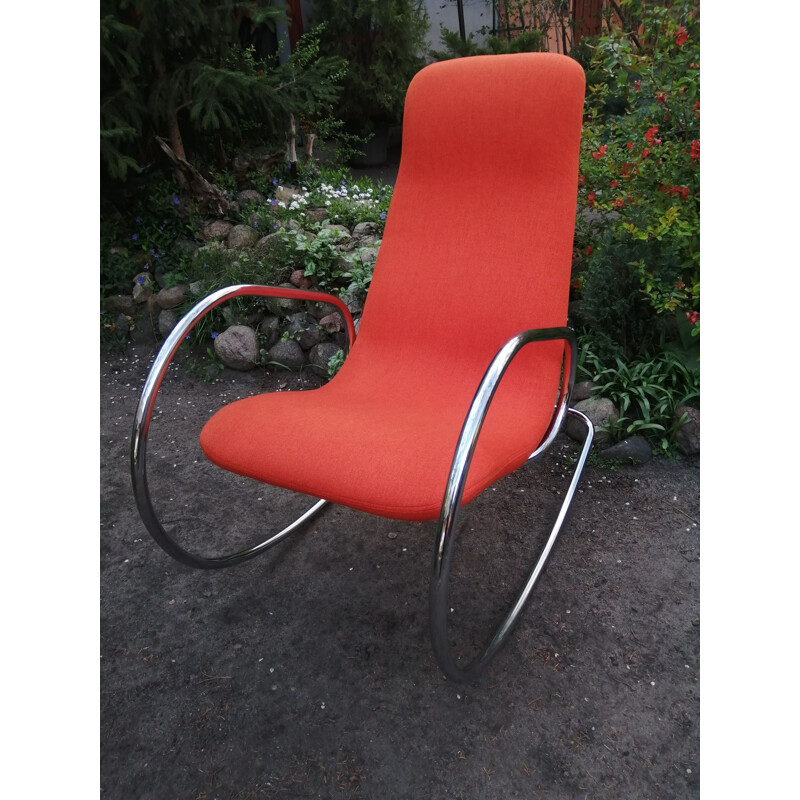 Vintage rocking chair S 826 by U. Böhme for Thonet, 1971