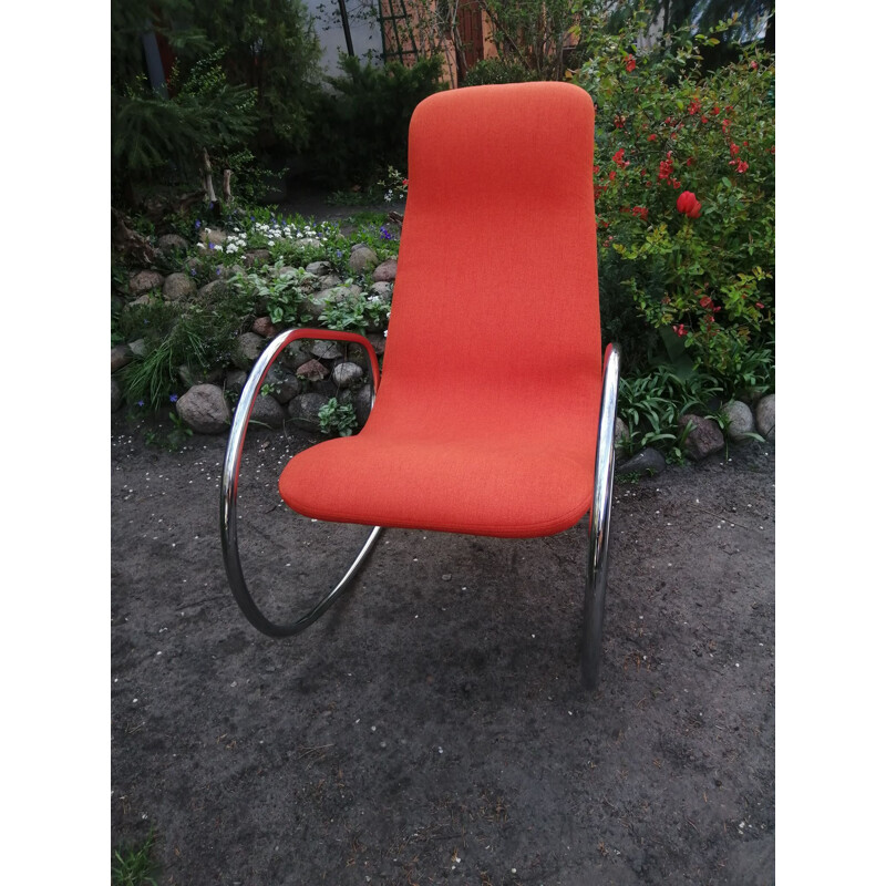 Vintage rocking chair S 826 by U. Böhme for Thonet, 1971