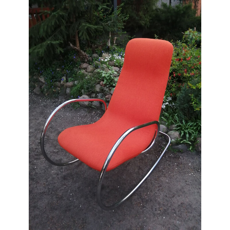 Vintage rocking chair S 826 by U. Böhme for Thonet, 1971