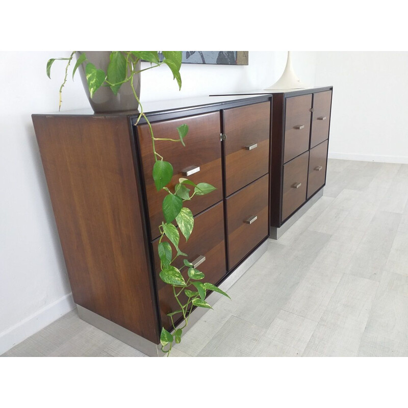 Vintage rosewood chest of drawers by Gianni Moscatelli for Formanova, 1970