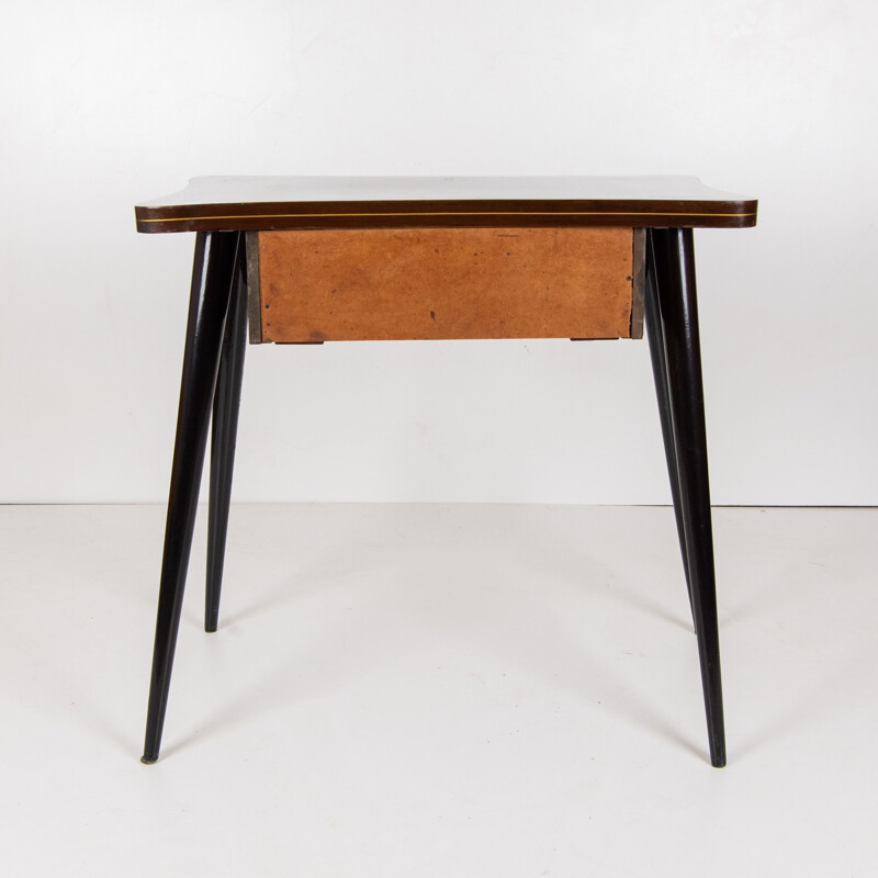 Vintage wood console table, Italy 1950s