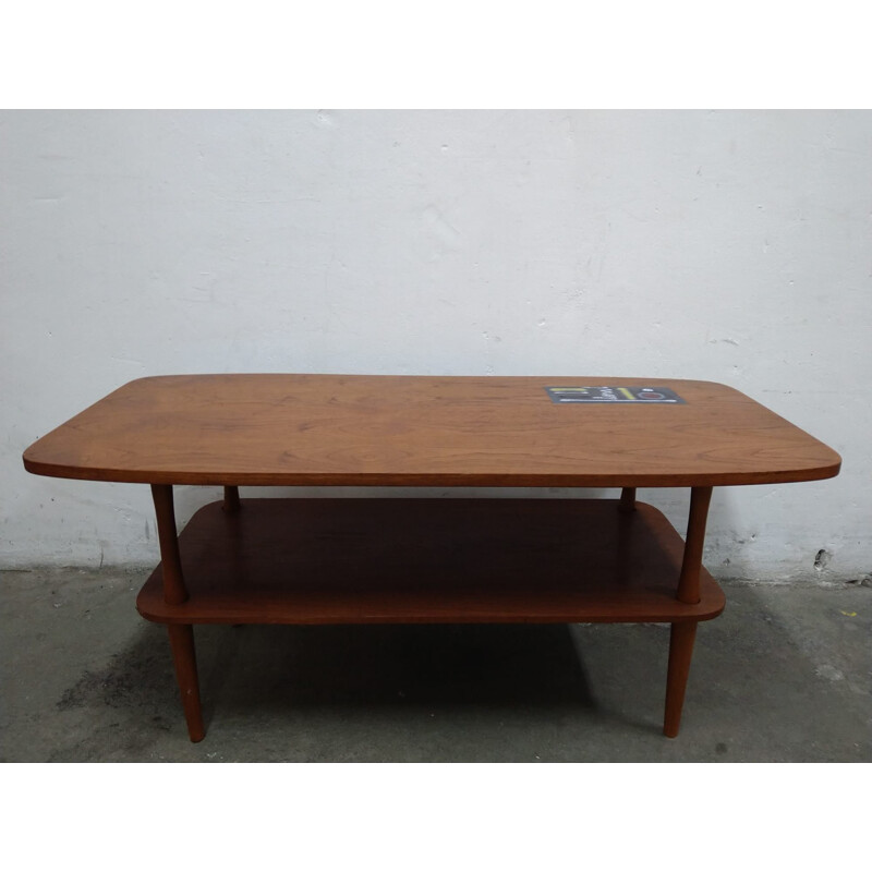 Vintage teak coffee table, 1950s
