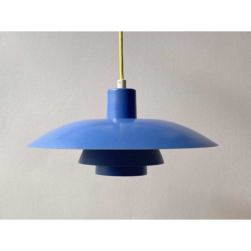 Ph 43 vintage blauwe hanglamp van Poul Henningsen voor Louis Poulsen, Denemarken