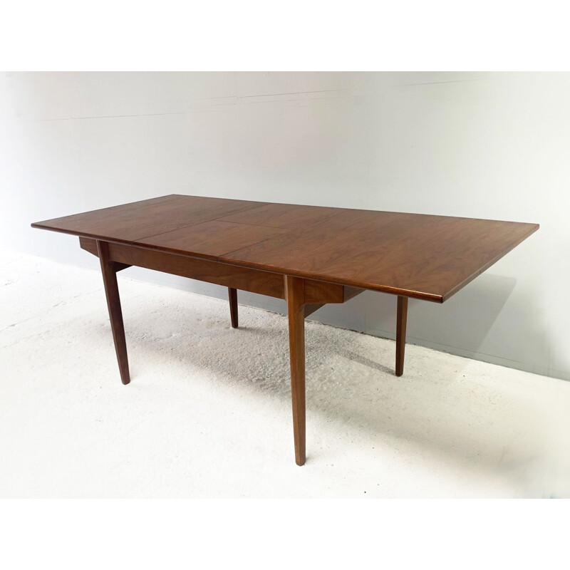 Vintage Danish maple table with extension, 1960
