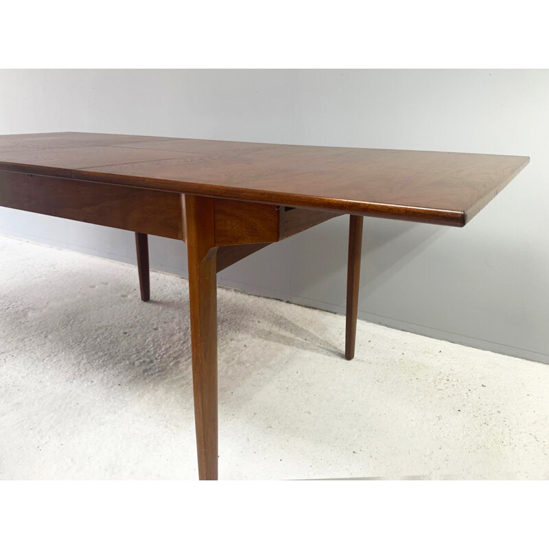 Vintage Danish maple table with extension, 1960