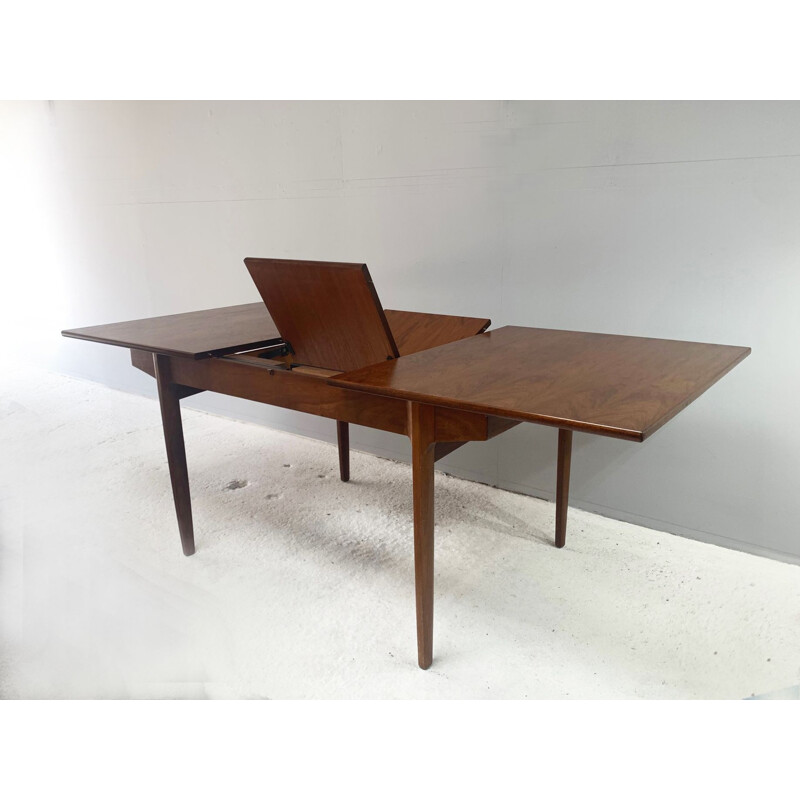 Vintage Danish maple table with extension, 1960