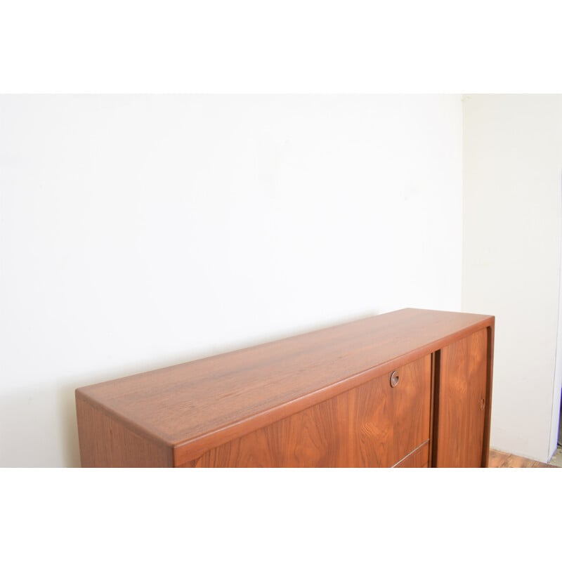 Mid-century Danish teak highboard, Denmark 1960s