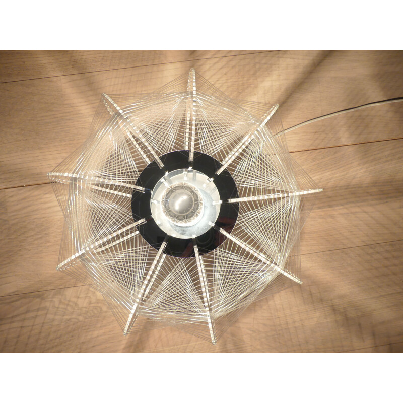 Candeeiro de tecto Vintage por Paul Secon para iluminação Esto, 1980