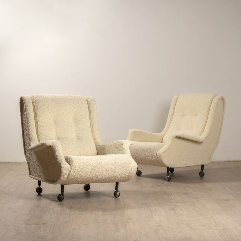 Pair of vintage Regent armchairs by Marco Zanuso for Arflex, Italy 1960s