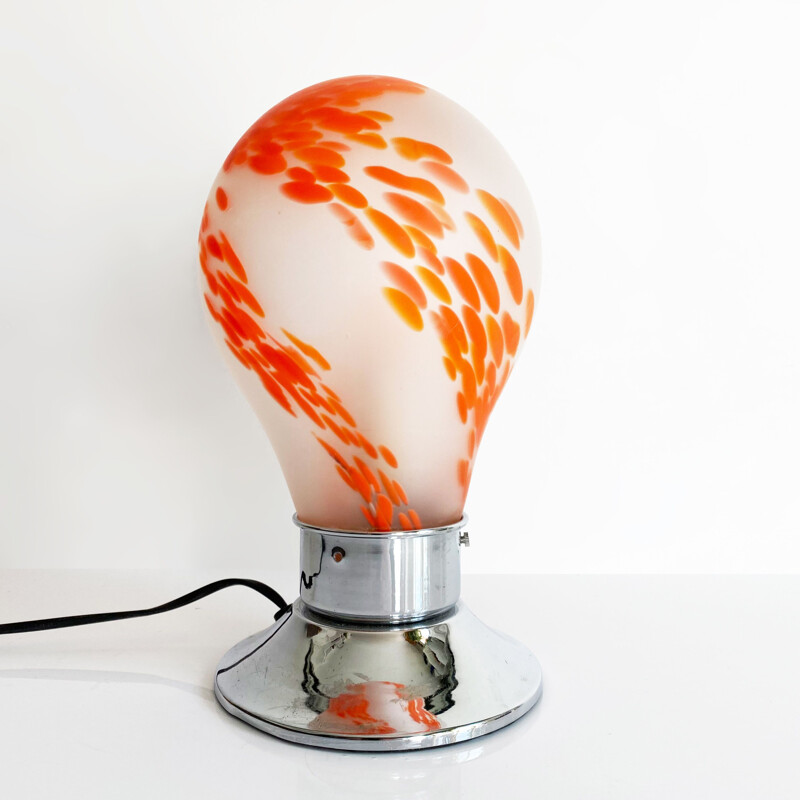 Space age lamp in Murano glass by Carlo Nason for Mazzega, Italy 1970
