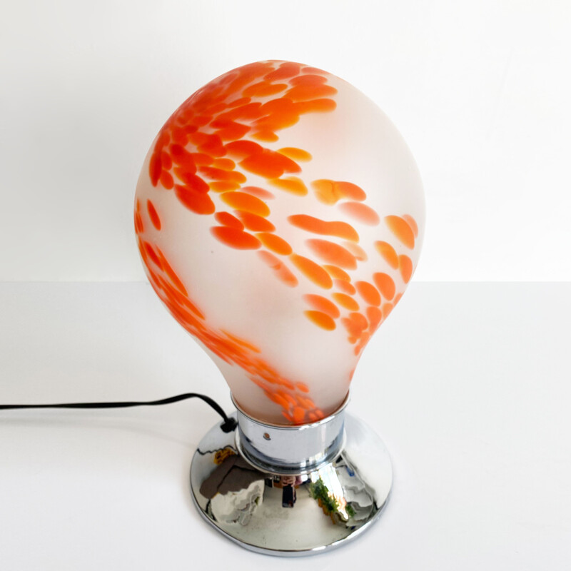 Lampe de l'ère spatiale en verre de Murano par Carlo Nason pour Mazzega, Italie 1970