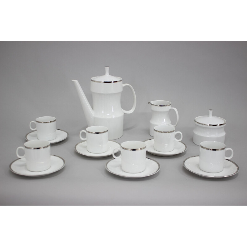 Vintage porcelain tea set by Jaroslav Jezek, 1964