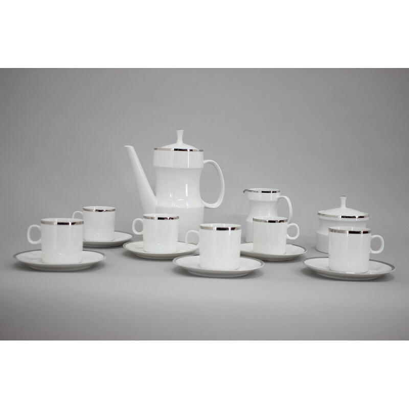 Service à thé vintage en porcelaine de Jaroslav Jezek, 1964