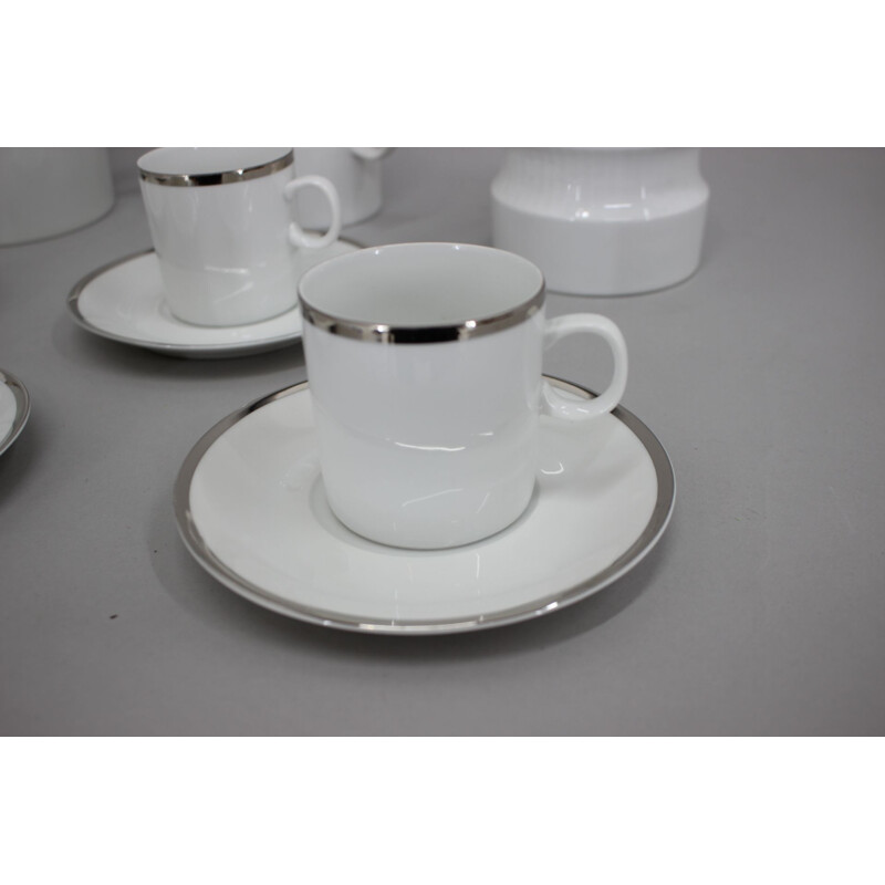 Vintage porcelain tea set by Jaroslav Jezek, 1964