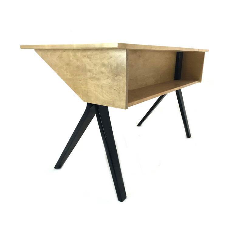 Pastoe "EB02" desk in birch, Cees BRAAKMAN & Adriaan DEKKER - 1950s