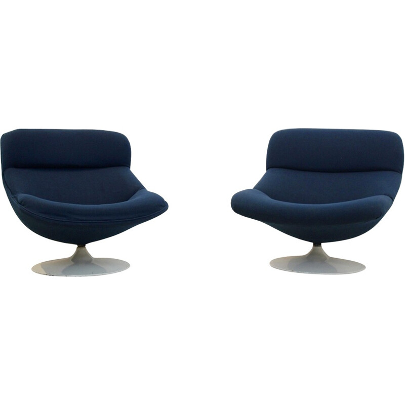 Ensemble de 2 fauteuils Artifort F518 et F522, Geoffrey HARCOURT - 1970