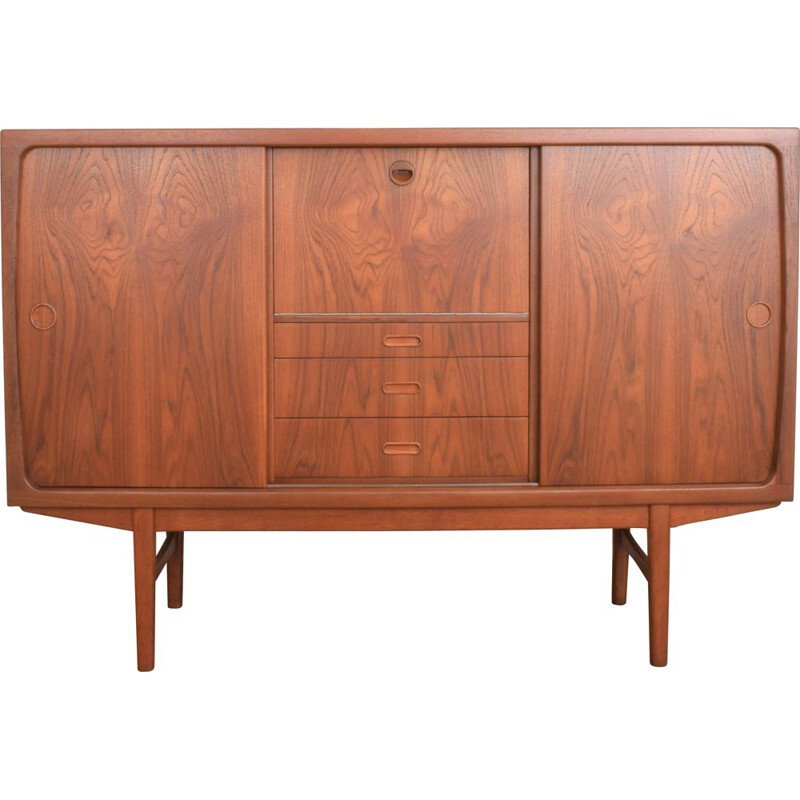 Mid-century Danish teak highboard, Denmark 1960s