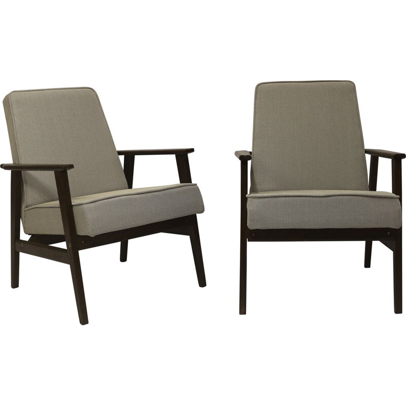 Pair of vintage armchairs 300-190 by Henryk Lis, 1970s