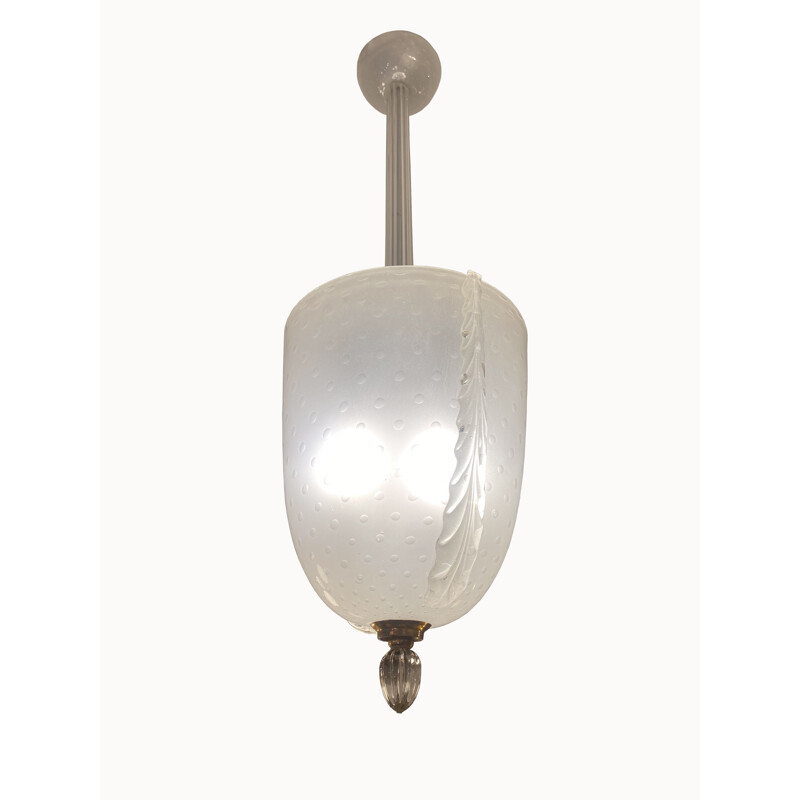 Vintage Murano glazen hanglamp van Barovier en Toso, 1940